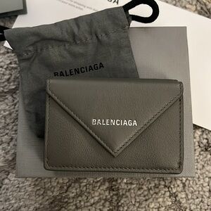 Balenciaga Papier Mini Wallet, dark steel grey, NEW IN BOX!